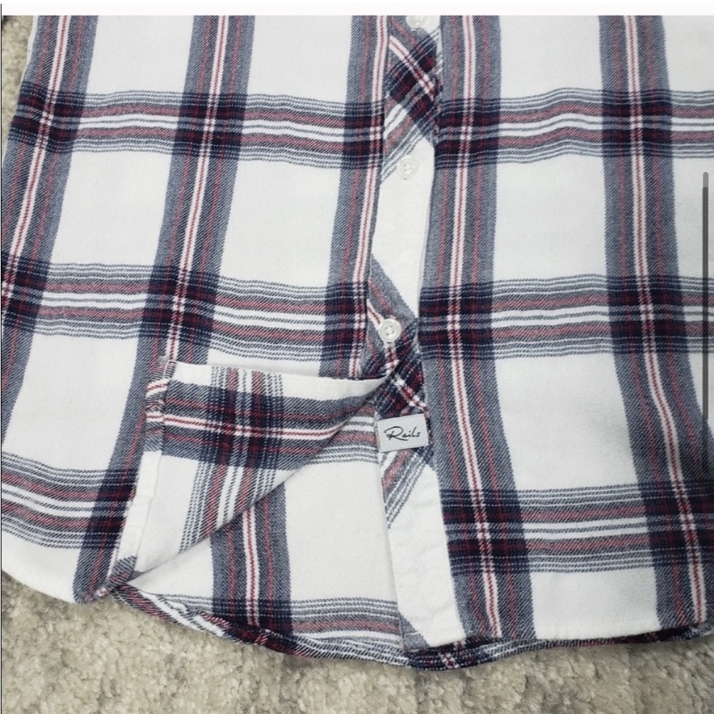 Rails Hunter Plaid Button Down Blouse - image 4